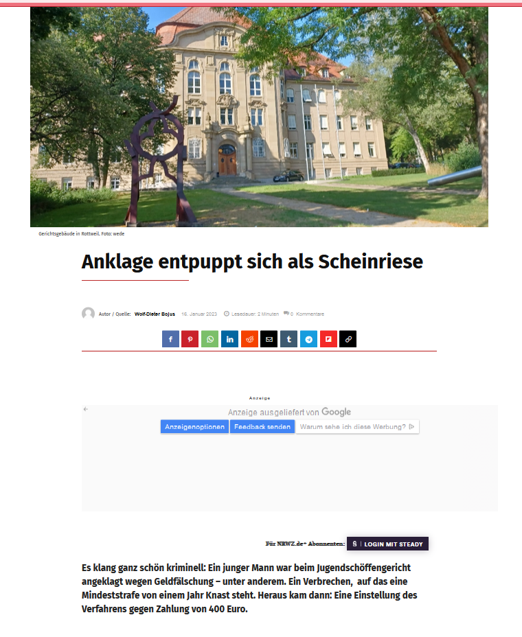 Bezahlung mit Falschgeld in der Nähe von Stuttgart