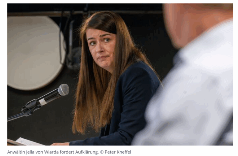 Jella von Wiarda in Pressekonferenz zu Morfall Kamilla N